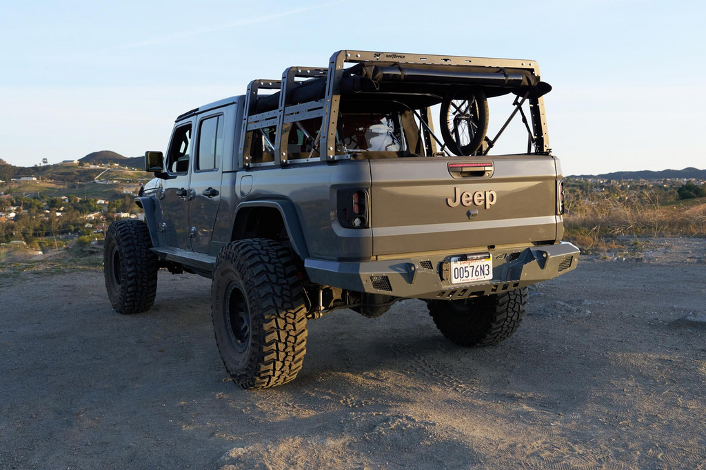 SofTopper Exo Truck Bed Rack on a Jeep Gladiator