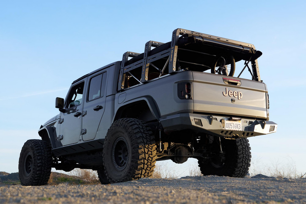Underside View of The SofTopper Exo Truck Bed Rack