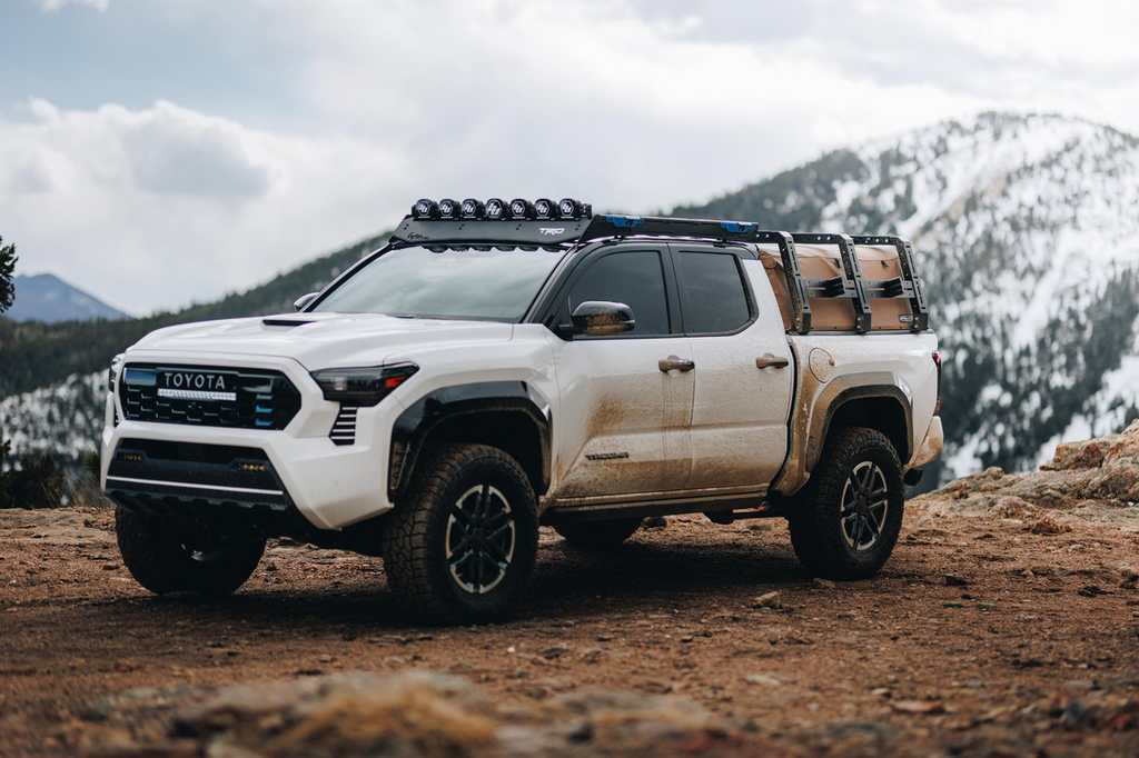 SofTopper Exo Truck Bed Rack Mounted on a Toyota