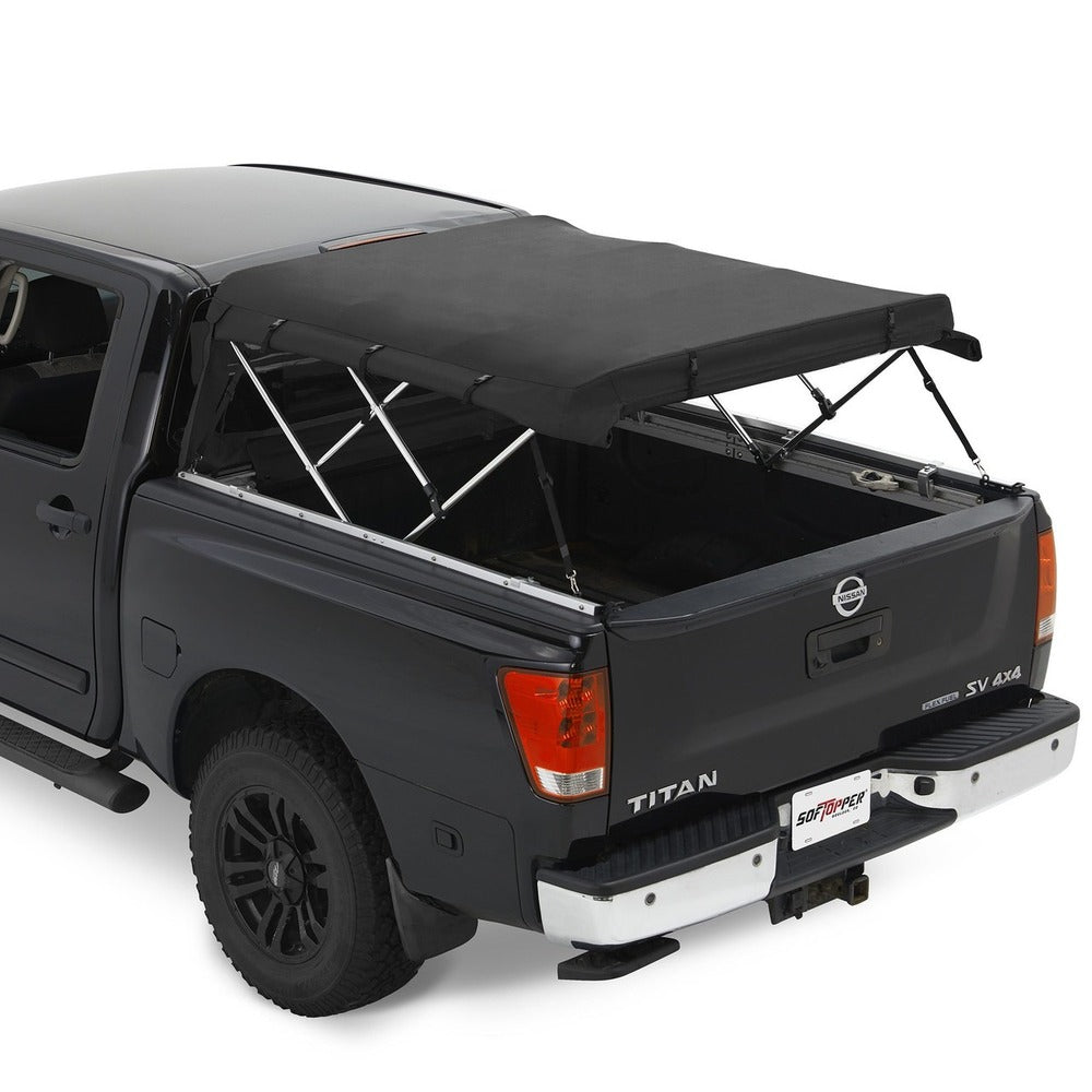 Softopper For Nissan Titan Short Bed Rolled Up