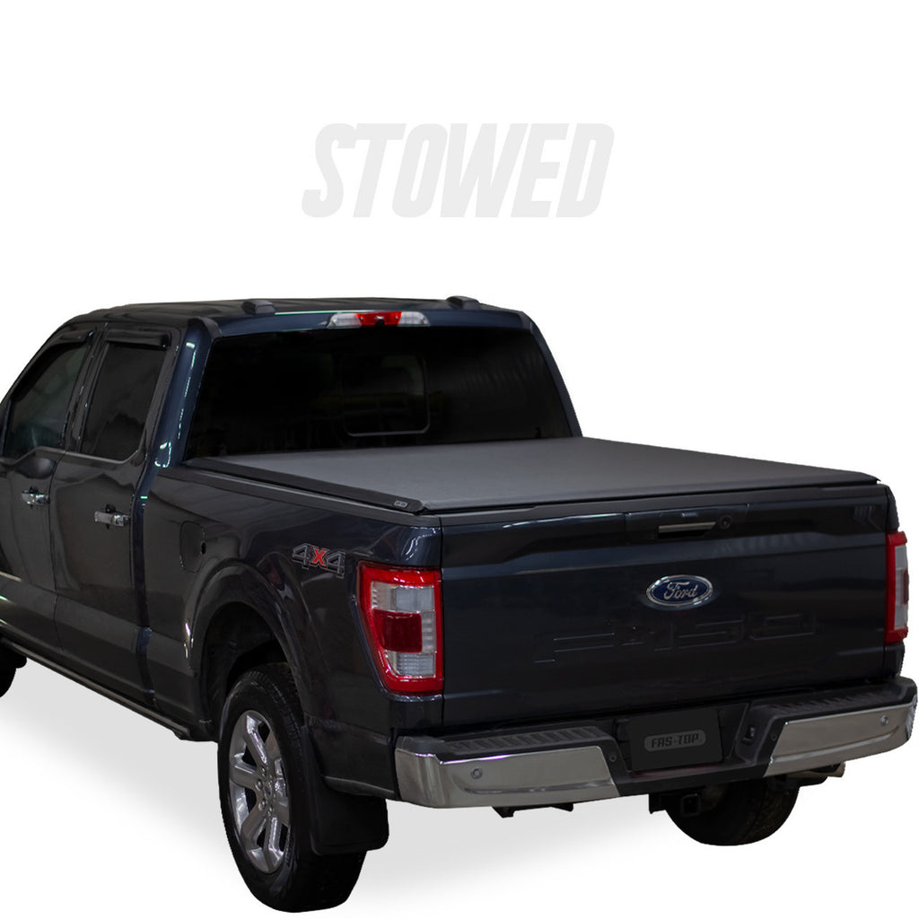 Tonneau stowed configuration