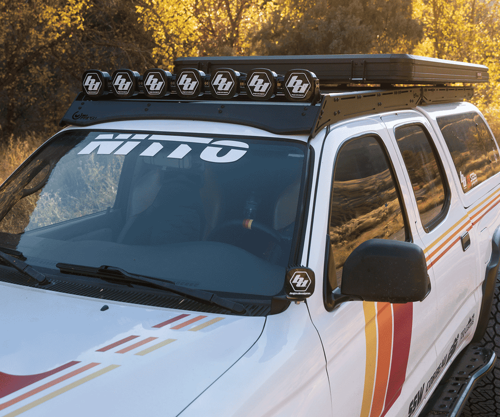 Toyota Tacoma Prinsu Pro cab rack side profile low-profile aerodynamic design