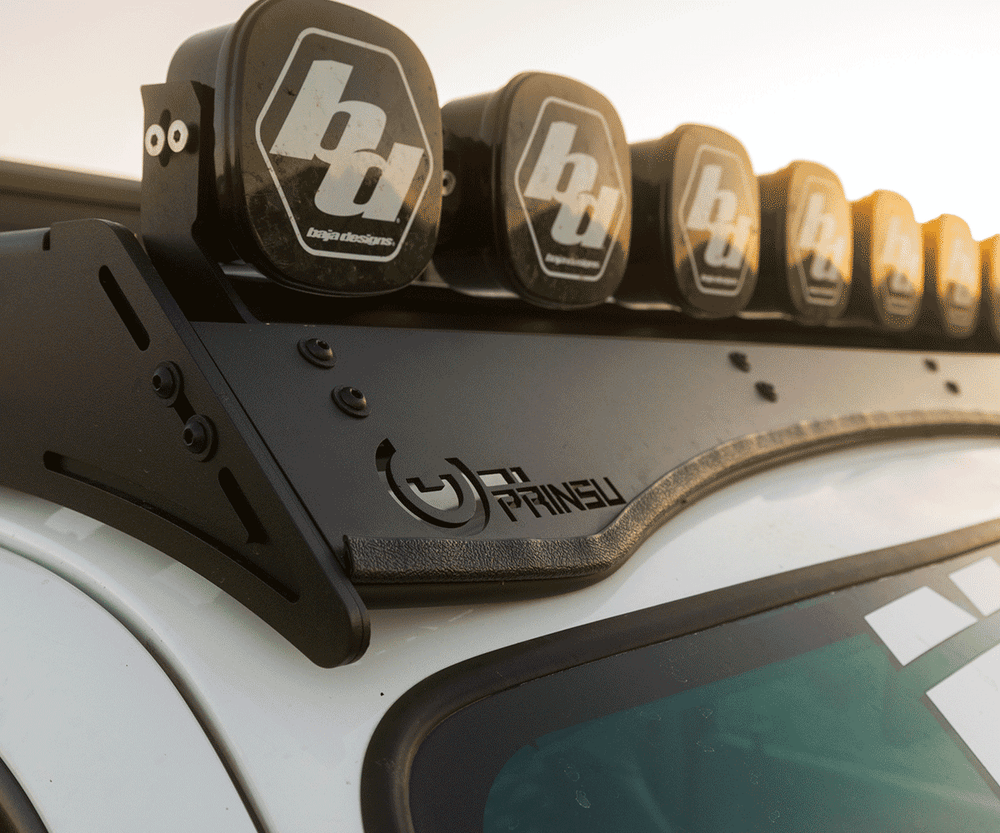 Prinsu Pro Tacoma Cab Rack high-grade aluminum side rail construction detail