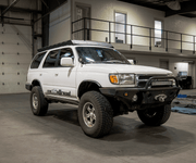 3rd Gen Toyota 4Runner Prinsu Pro roof rack low-profile aerodynamic side view