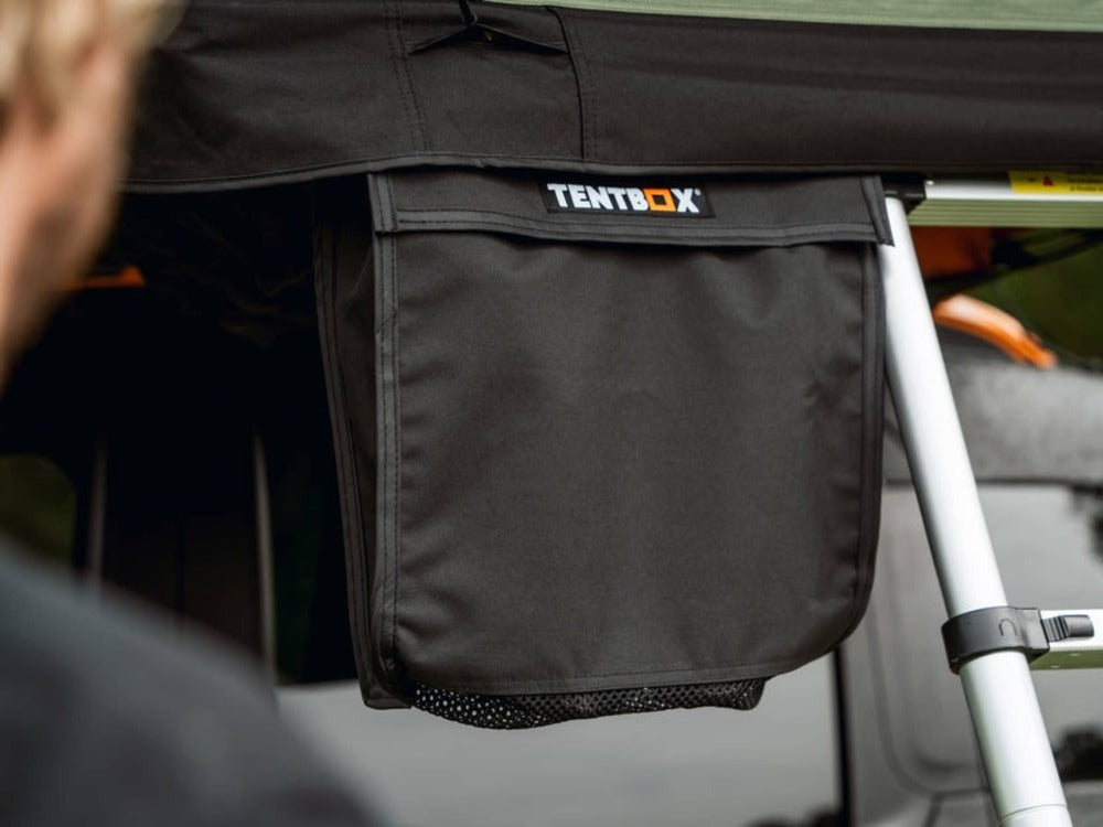 TentBox Boot Bag Hanging From A Roof Top Tent