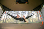 Person Siting Inside The Tentsile Solo 1 Person Mesh Hammock