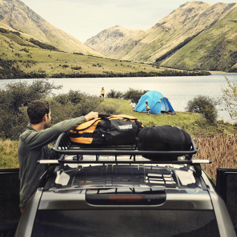 Thule Cargo Basket Loaded With Items