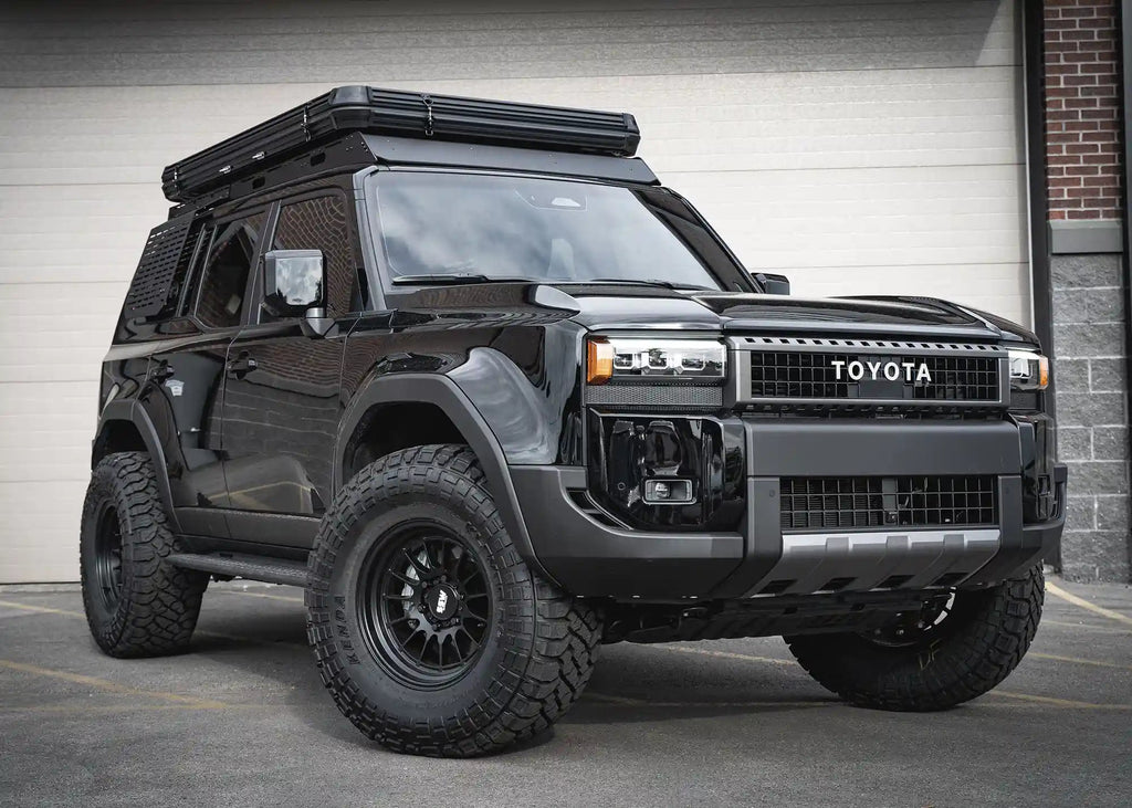 Top view of Backwoods DRIFTR roof rack for Toyota Land Cruiser 250