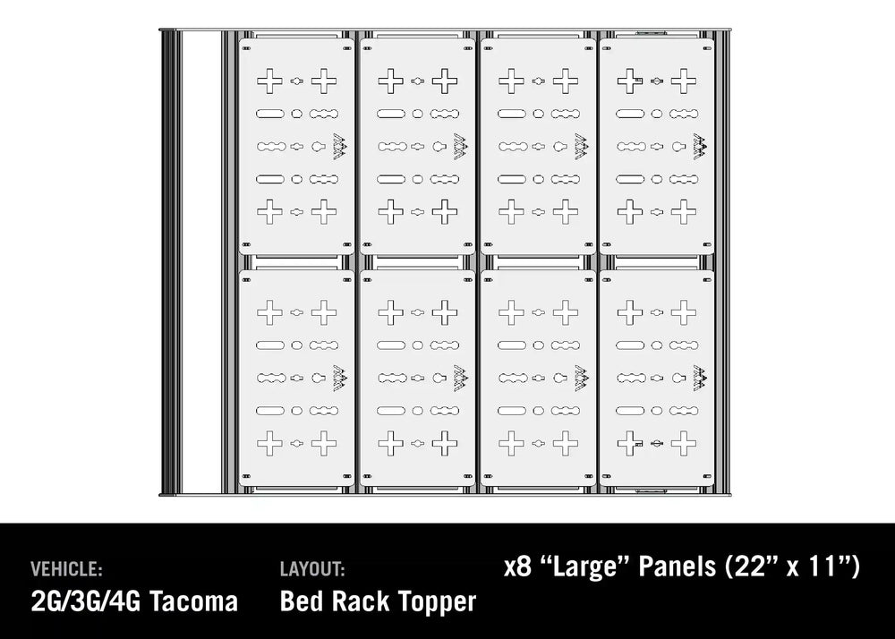 Backwoods Toyota Tacoma Bed Rack - DRIFTR Topper (Add-on)