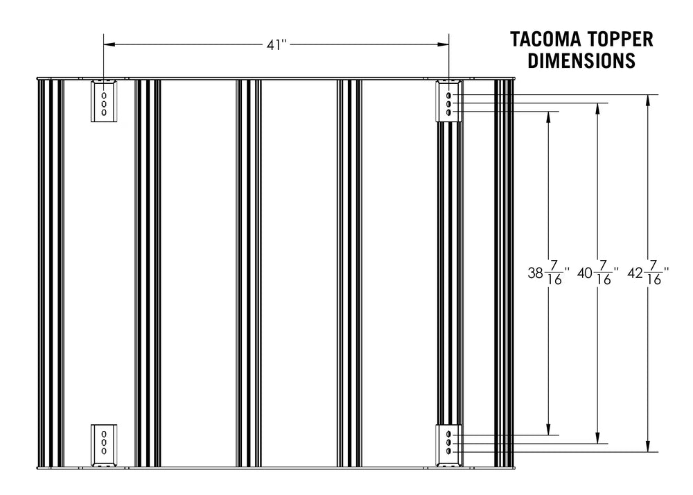 Backwoods Toyota Tacoma Bed Rack - DRIFTR Topper (Add-on)