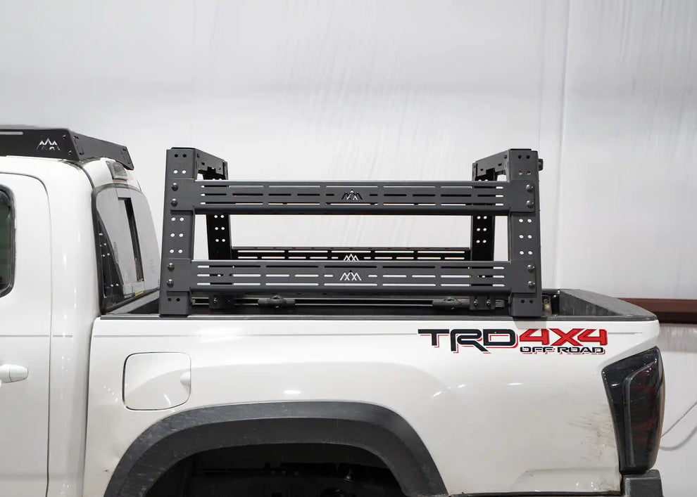 Backwoods Toyota Tacoma Overland Bed Rack installed on truck