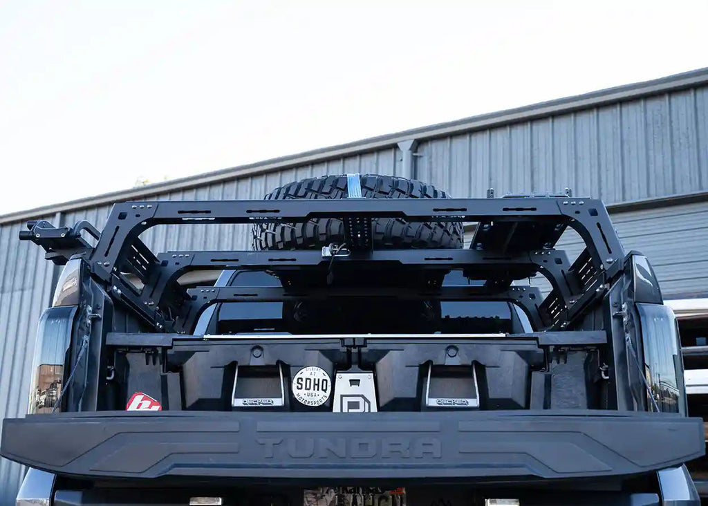 Toyota Tundra Mid-Height Bed Rack interior mounting detail