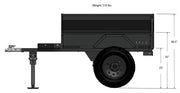 Trail Trailer UTL Side View Dimesions