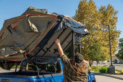 Tuff Stuff Trailhead Pro Roof Top Tent Setting Up