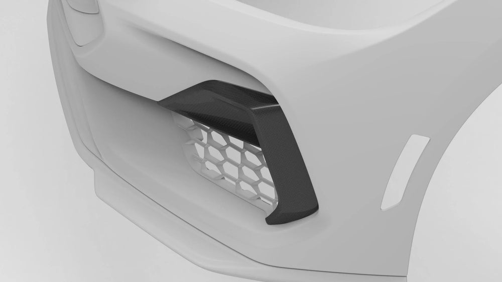 2024-Current Ford Mustang GT Dry Carbon Side Grille Trim Cover