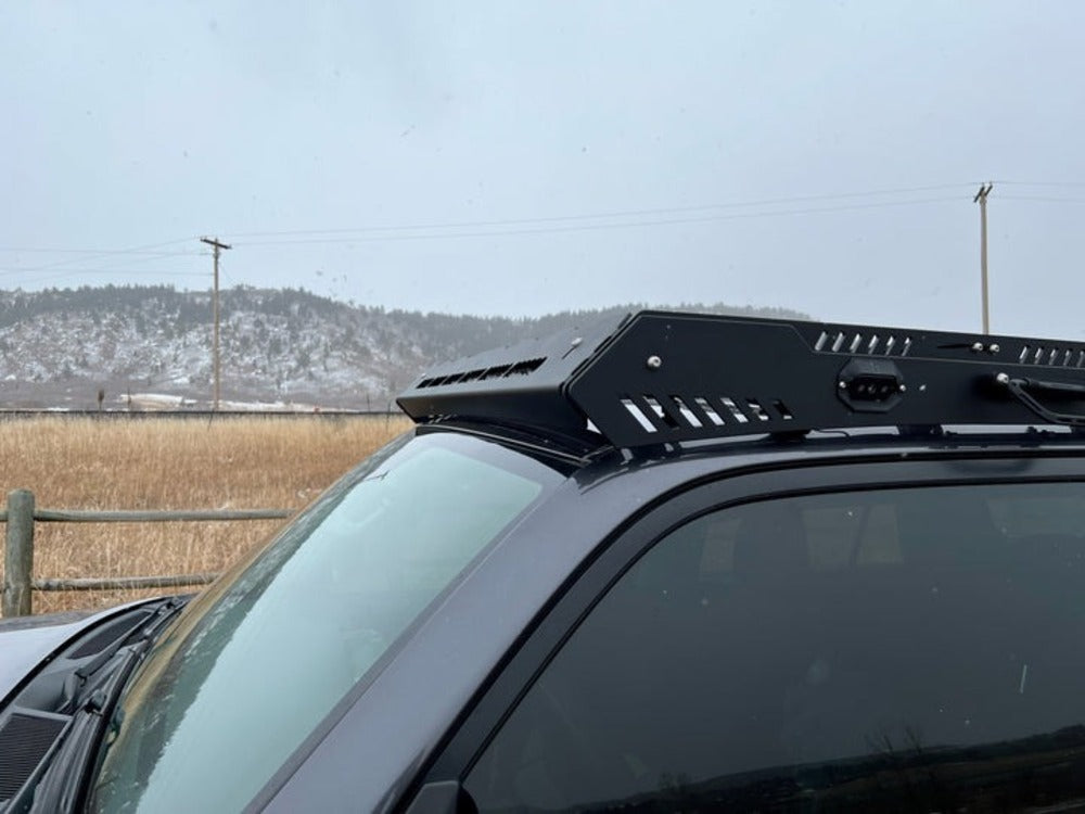 Camper Shell Roof Rack with wind deflector - Utility (flat