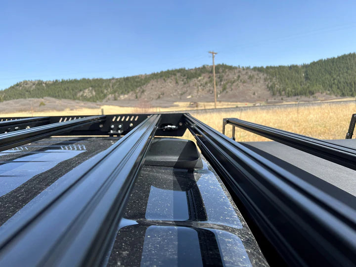 Image showing the cross bars of the platform roof rack by upTOP Overland