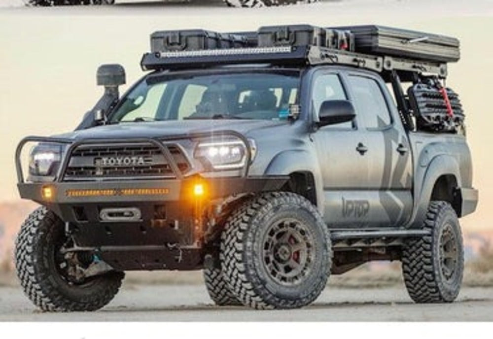 Side View Of The Mounted upTOP Overland Alpha Tacoma Roof Rack