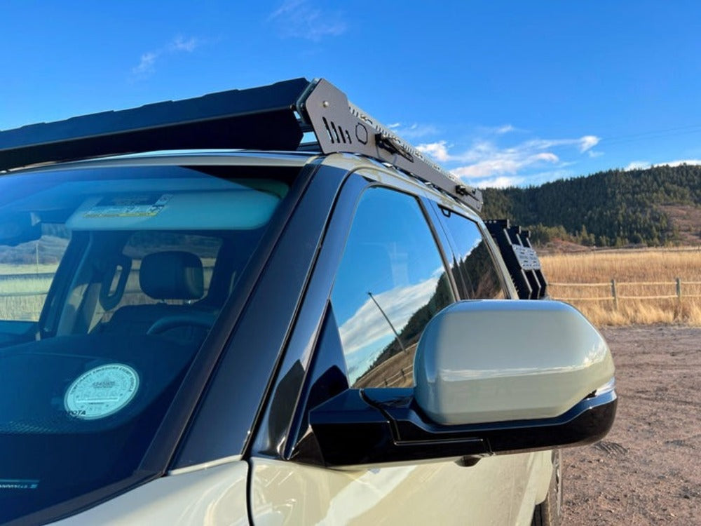 upTOP Overland Alpha CrewMAX Toyota Tundra Roof Rack Installed Front