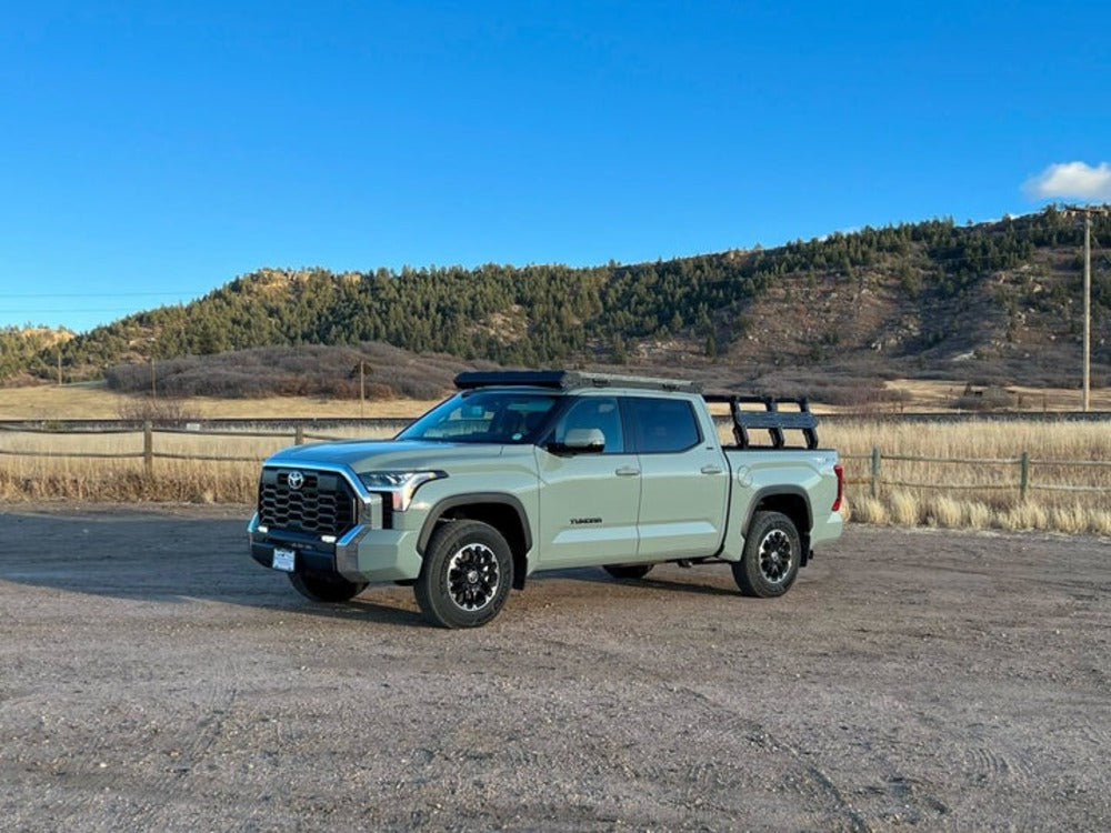 Side View Of The upTOP Overland Alpha CrewMAX Toyota Tundra Roof Rack