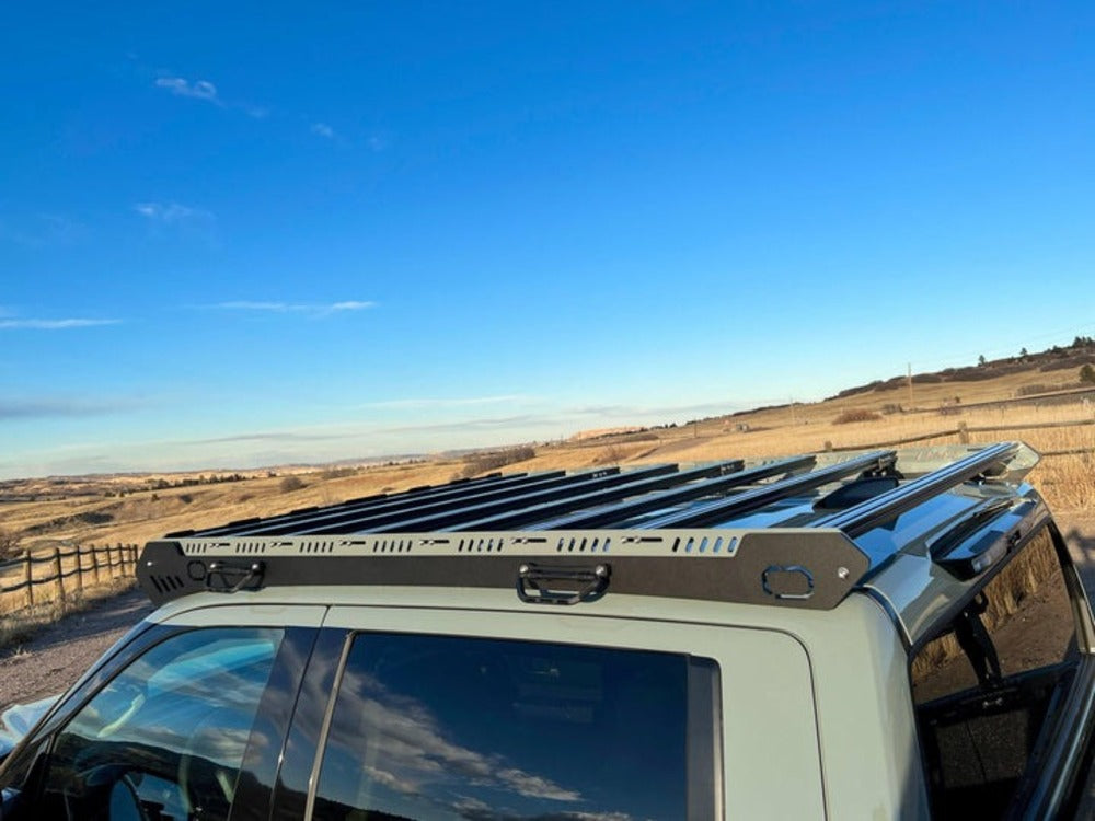 upTOP Overland Alpha CrewMAX Toyota Tundra Roof Rack Top View