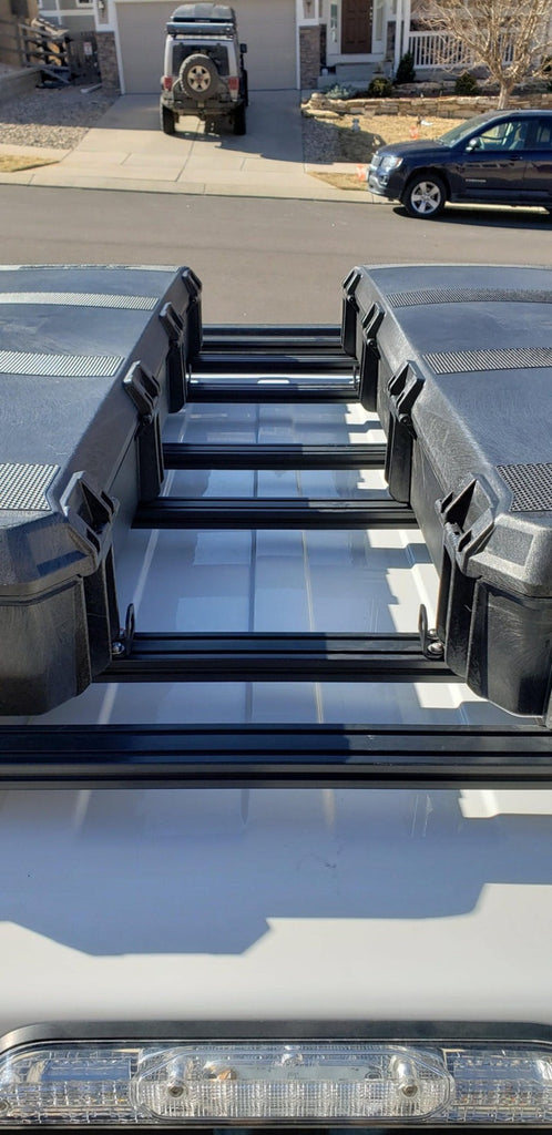 upTOP Overland Anchor Point Eyelets Installed On A Roof Rack