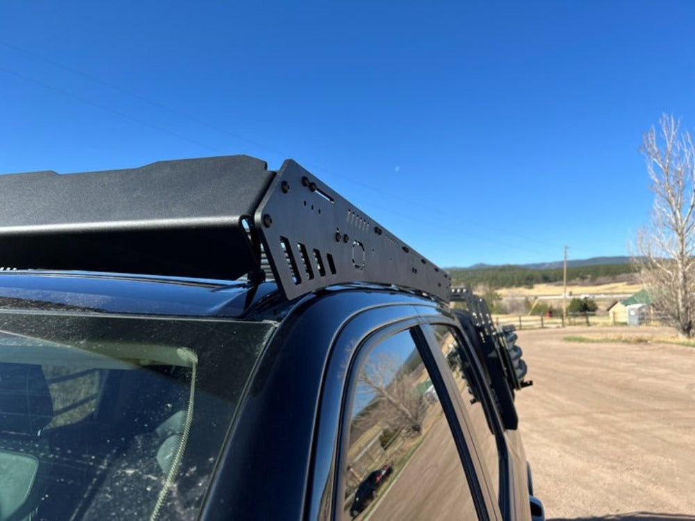 upTOP Overland Bravo 5th Gen RAM 1500 Crew Cab Roof Rack Close Up