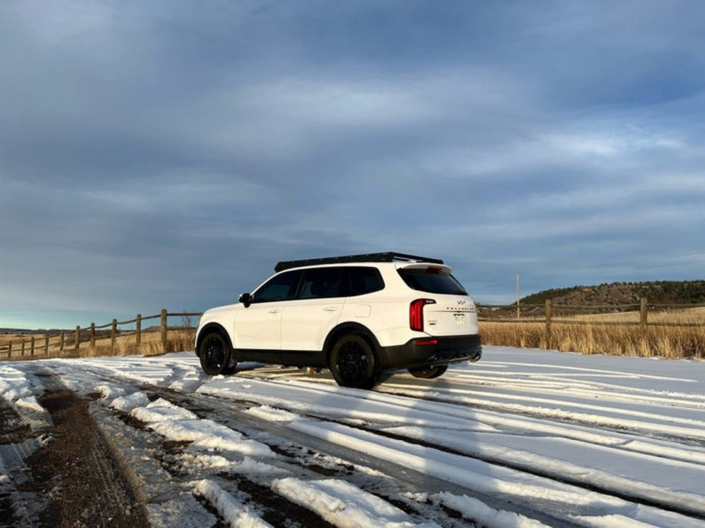 Side View Of The Installed upTOP Overland Bravo Kia Telluride Roof Rack