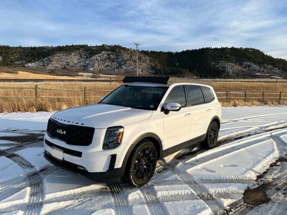 Side View Of The Mounted upTOP Overland Bravo Kia Telluride Roof Rack