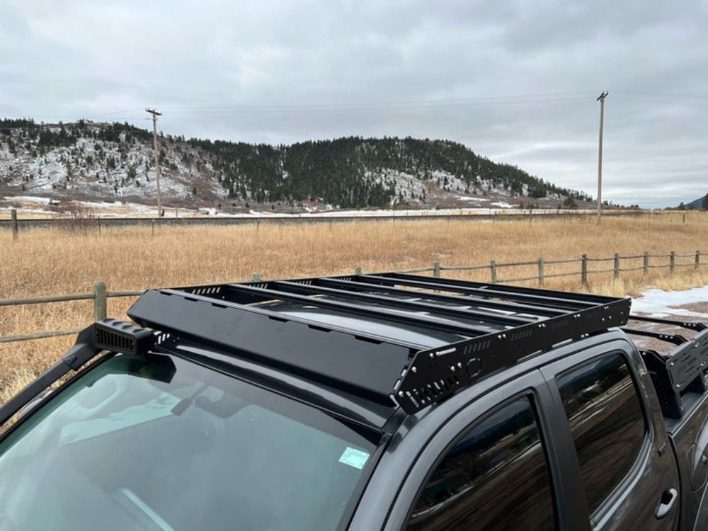 upTOP Overland Bravo Tacoma Roof Rack Front View