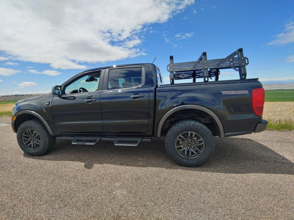 Side View Of The upTOP Overland Retrax TRUSS Ford Ranger Bed Rack