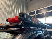 Mounted upTOP Overland ShadeBRKT With An Awning Attached To It
