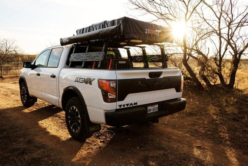 upTOP Overland TRUSS AFS Bed Rack Mounted On Nissan Titan