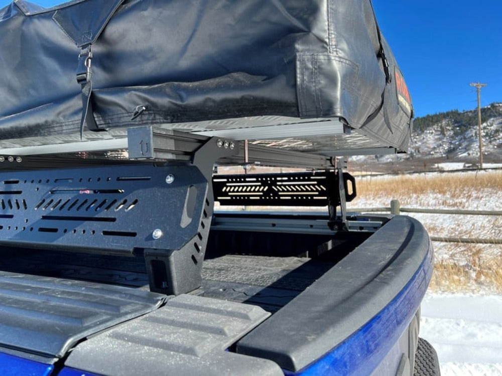 upTOP Overland TRUSS RamBox Compatible Bed Rack Back Side