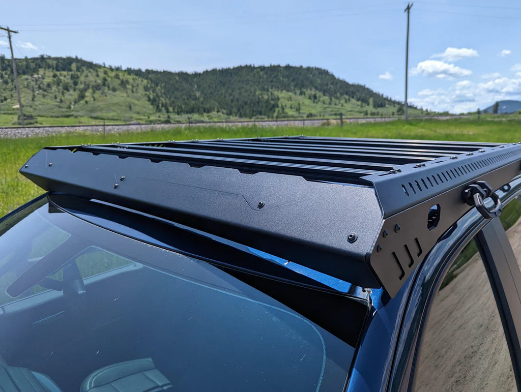 Image showing the cross bars of the platform roof rack by upTOP Overland
