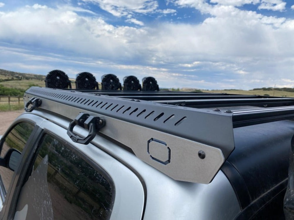 upTOP Overland Grab Handles Installed On A Roof Rack