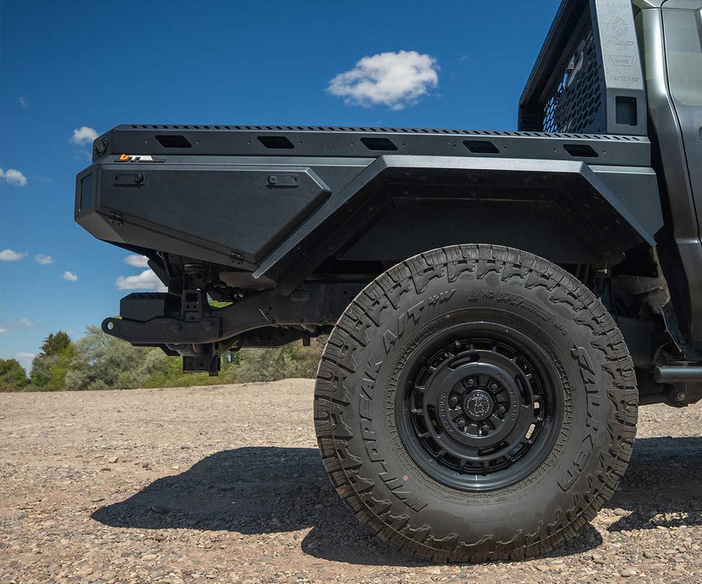 upTOP Ute 70 modular tray bed full side view on 4th Gen Tacoma
