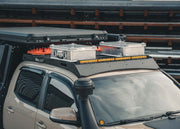 DRIFTR roof rack included in the Backwoods Adventure Mods Weekend Warrior Off Road Kit installed on a 2nd Gen Toyota Tacoma