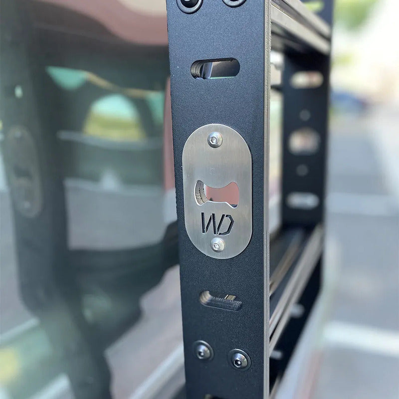 Westcott Designs Toyota Sequoia Rear Hatch Ladder Bottle Opener Close Up View
