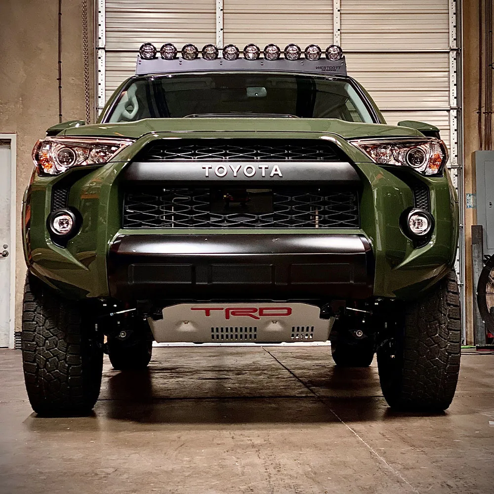 Front View Of The Westcott Designs 5th Gen 4Runner Modular Roof Rack Mounted On A Toyota 4Runner