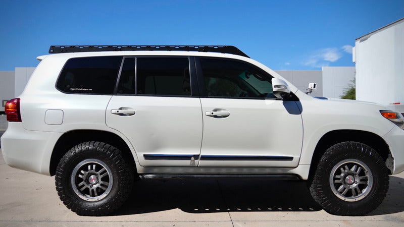 Side View Of The Westcott Designs Land Cruiser 200 Roof Rack