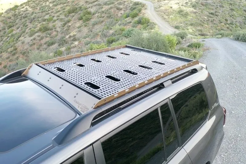 Top View Of The Westcott Designs Land Cruiser 200 Roof Rack Basket