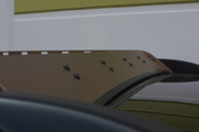 Westcott Designs Land Cruiser 200 Roof Rack Basket Wind Deflector Side Close Up View