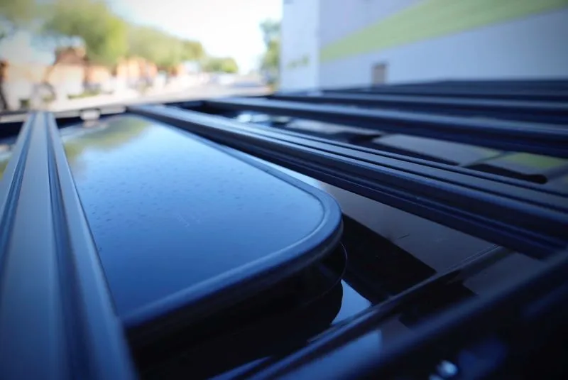 Westcott Designs Lexus GX460 Modular Roof Rack With The Sunroof Opened