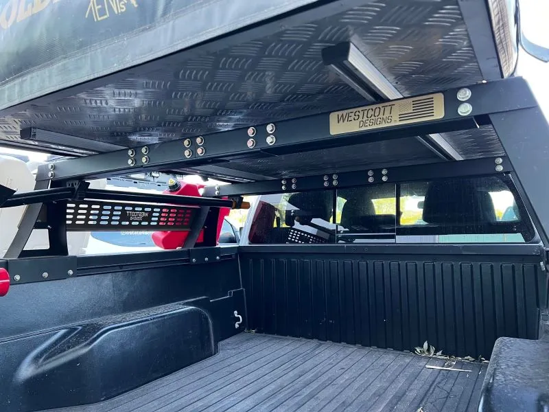 View Of The Tacoma Bed With The Westcott Designs 2nd & 3rd Gen Tacoma Bed Rack Mounted
