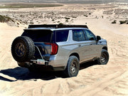 Back View Of The Mounted Westcott Designs Yukon & Tahoe Roof Rack
