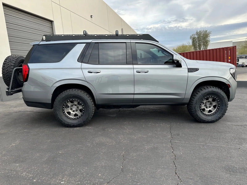 Side View Of The Westcott Designs Yukon & Tahoe Roof Rack
