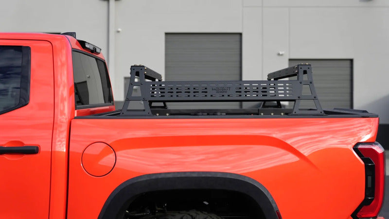 Side View Of The Mounted Westcott Designs Toyota Tundra Bed Rack