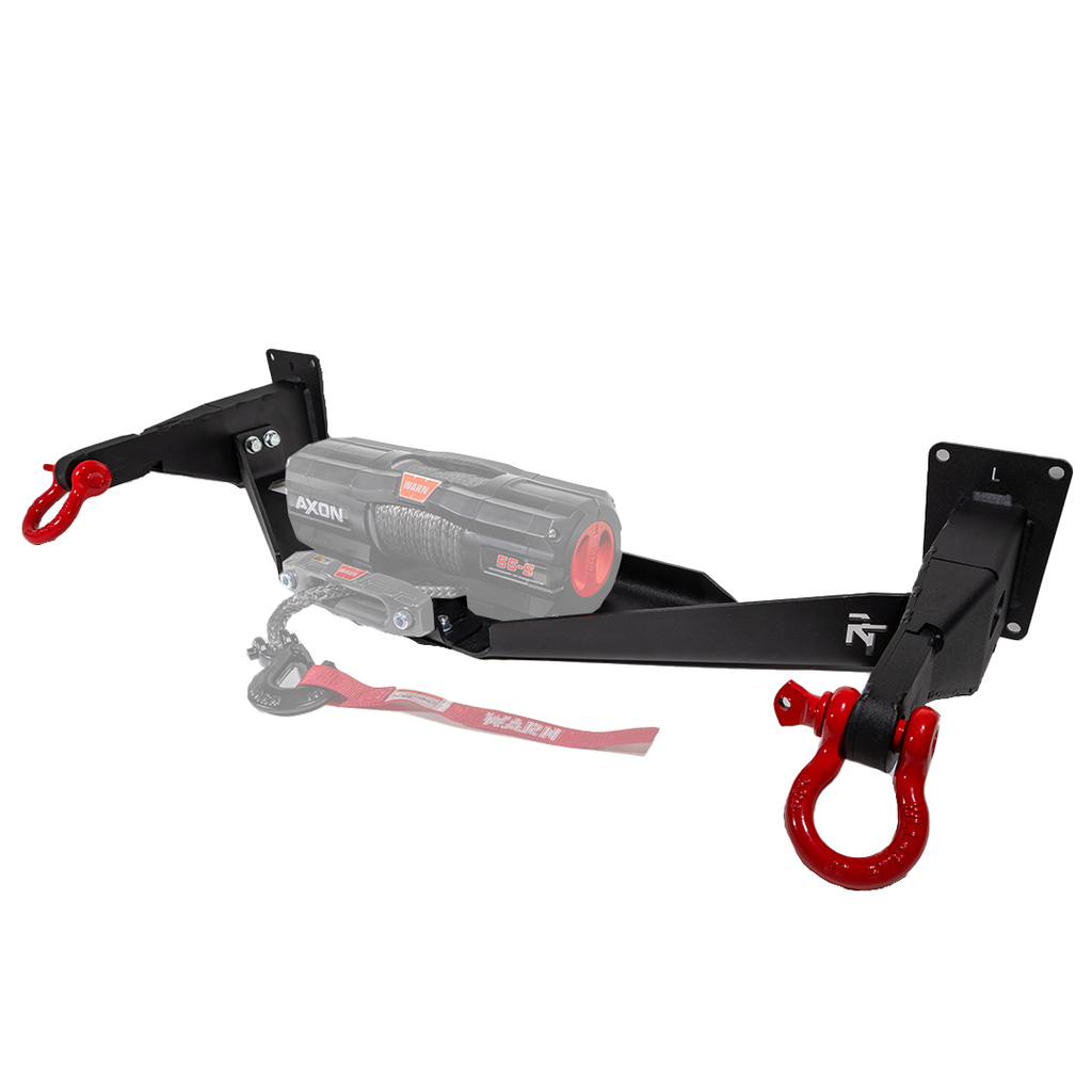 RalliTEK Hidden Winch Mount with Red D-Rings