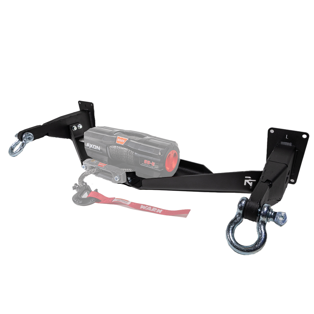 RalliTEK Hidden Winch Mount with Silver D-Rings